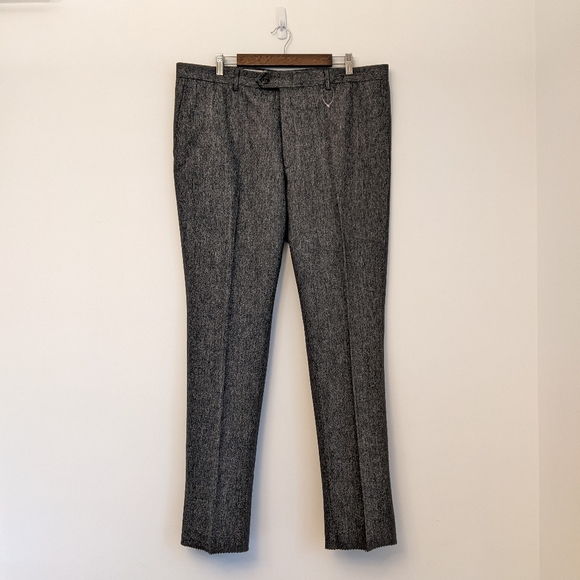 HART SCHAFFNER MARX Tailored Dress Pants, Grey - Picture 6 of 12